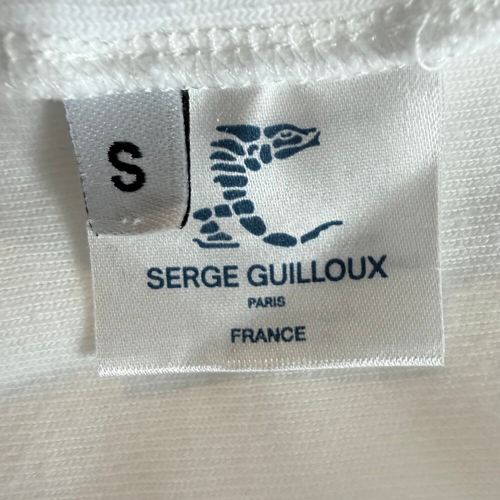 Serge Guilloux Paris White Maxi Dress S Racerback Sleeveless Made in France - Picture 9 of 12